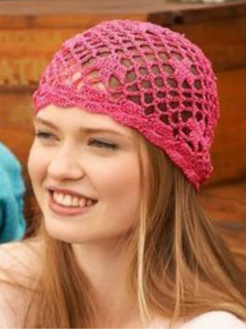 Roman Keflay Boho Pink Handmade Crochet Hat